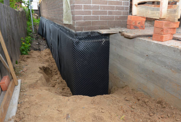 SJ Waterproofing Pros technician performing targeted Foundation Crack Repair assessment in College Park, MD